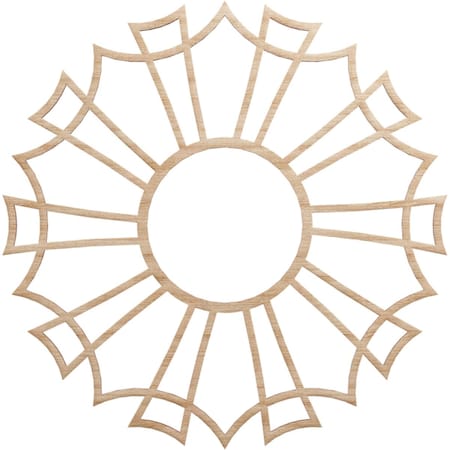 Ekena Millwork Augustus Wood Fretwork Pierced Ceiling Medallion, Alder, 22"OD x 7 3/4"ID x 1/4"T CMWP22X22X0250AUAL